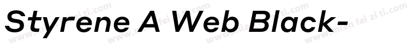 Styrene A Web Black字体转换
